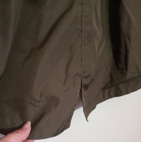 Merona olive green utility jacket with jersey lining and hood - Picture 9 of 13